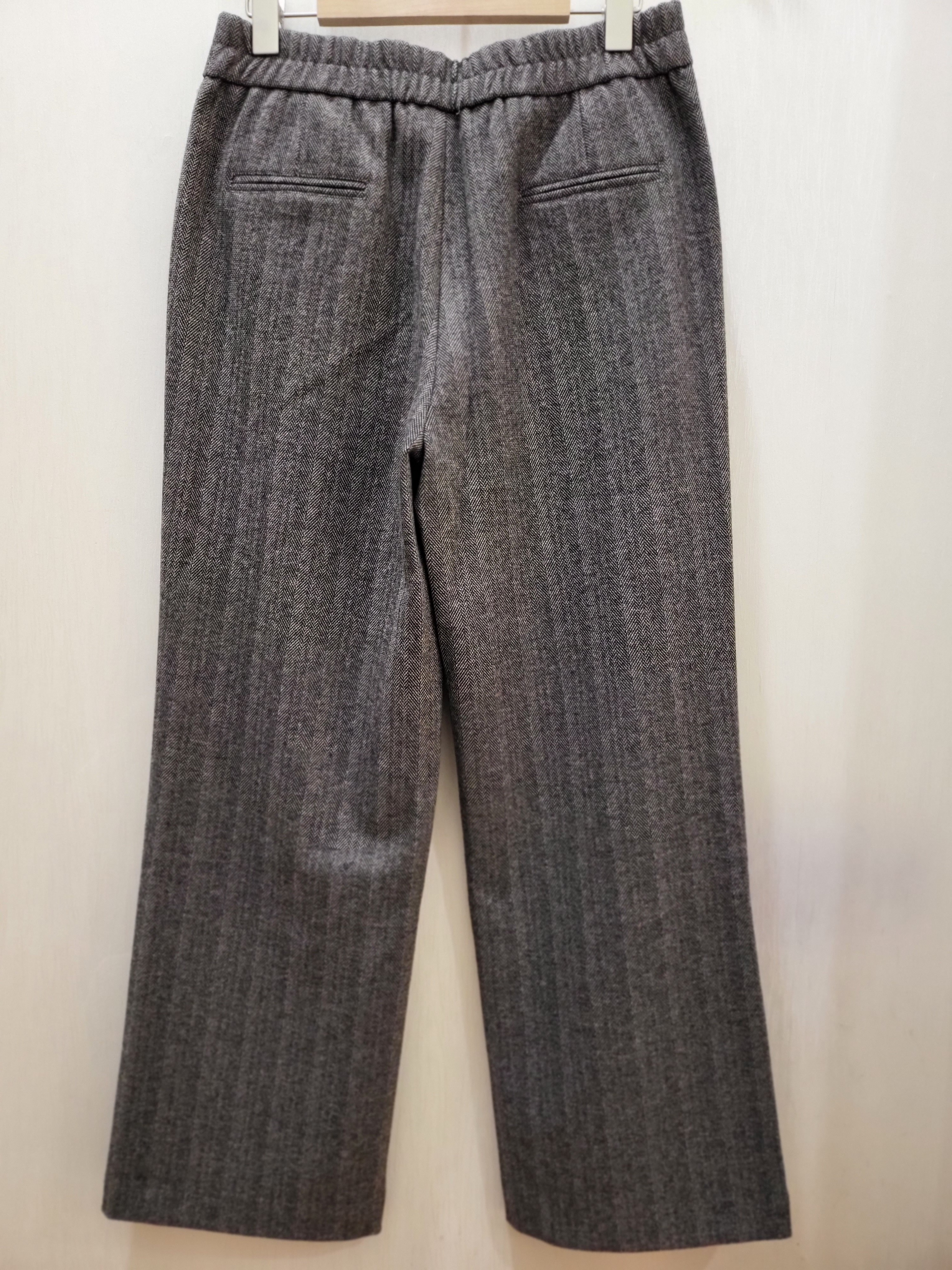 加厚高腰显瘦百搭休闲直筒裤女裤条纹