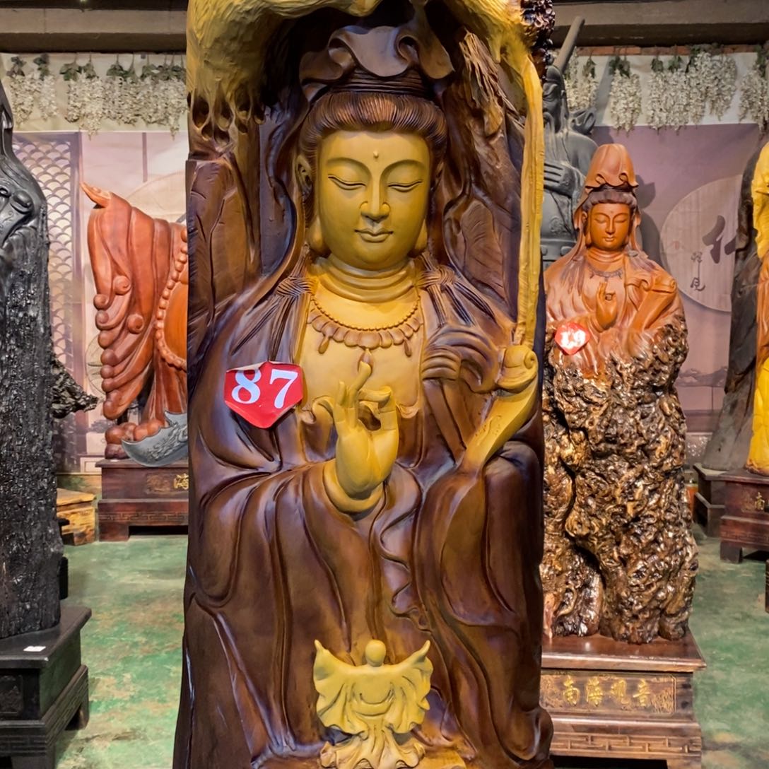 笑***云香樟木观音不包入户