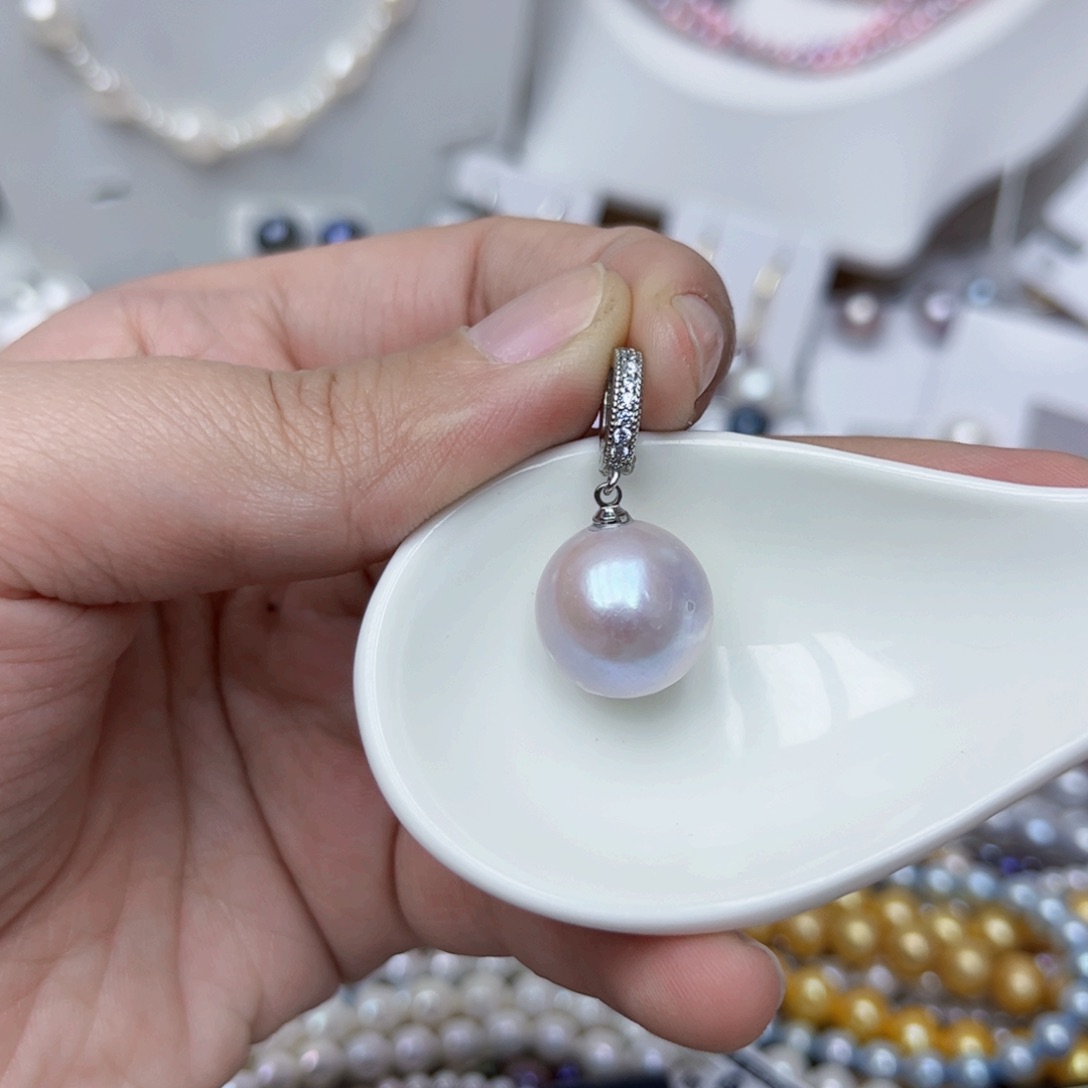 淡水珍珠颈饰银S925镶嵌