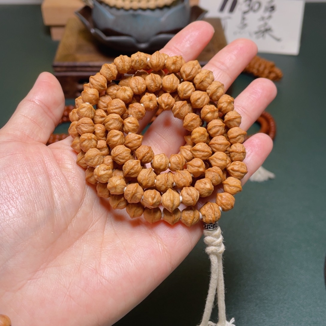 柏香籽/百香籽吊坠白牙横打长串