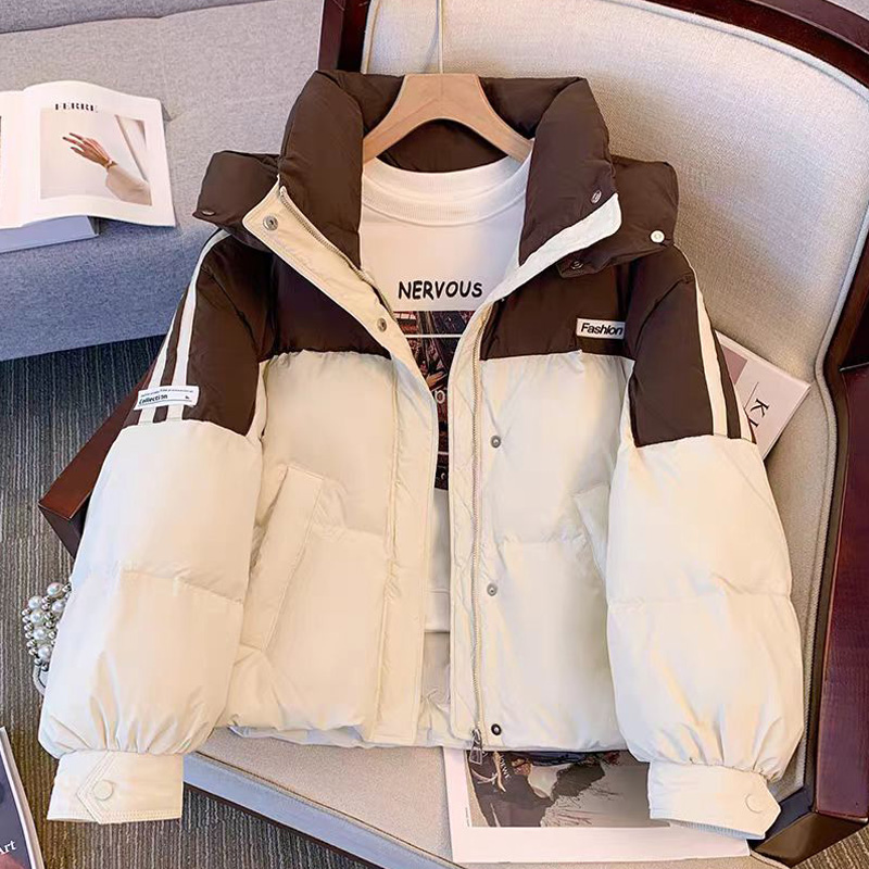 JYC2299 撞色拼接羽绒服女冬