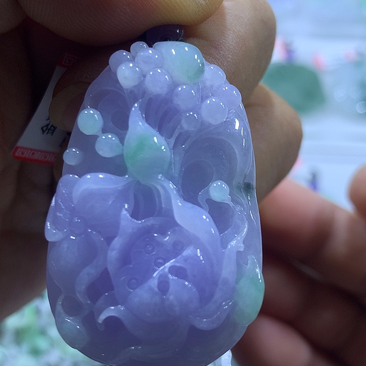 翡翠未镶嵌颈饰天然翡翠A货吊坠