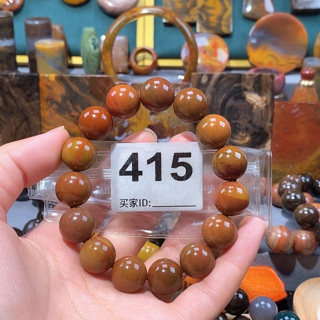 硅化玉天然北票硅化玉手串未镶嵌天然北票硅化玉手串