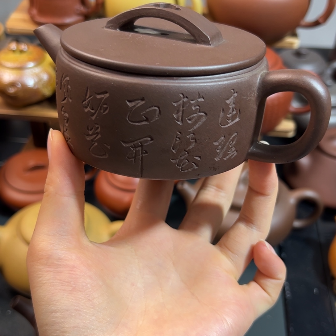 茶杯紫砂半手工汉瓦壶