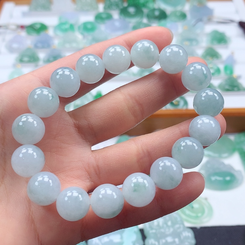 【闪购商品】翡翠手链未镶嵌缅甸天然翡翠