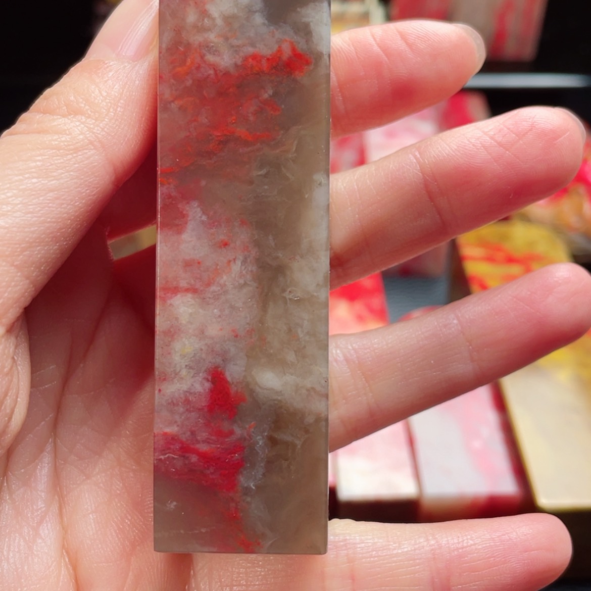 【闪购商品】昌化鸡血石只**见邵氏鸡血石