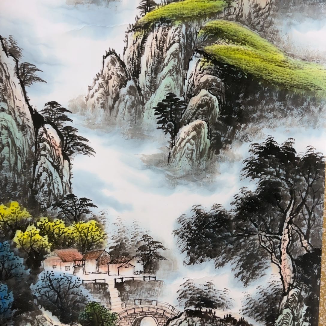 一***北国画QA原创山水作品！带证书！限购一单 