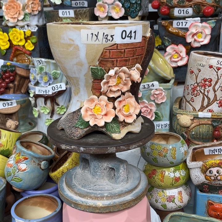 紫砂花盆粗陶材质多肉花盆