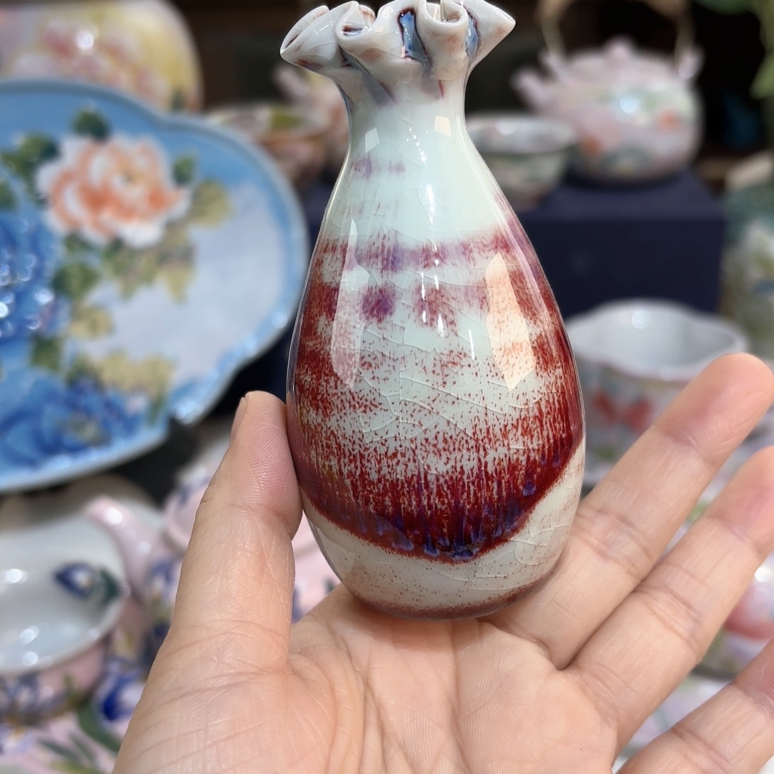 景德镇手绘高温釉下彩陶瓷茶具