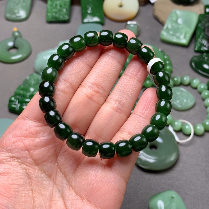 和田玉未镶嵌手串