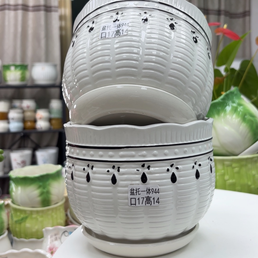 @夏西陶瓷花盆@@5944