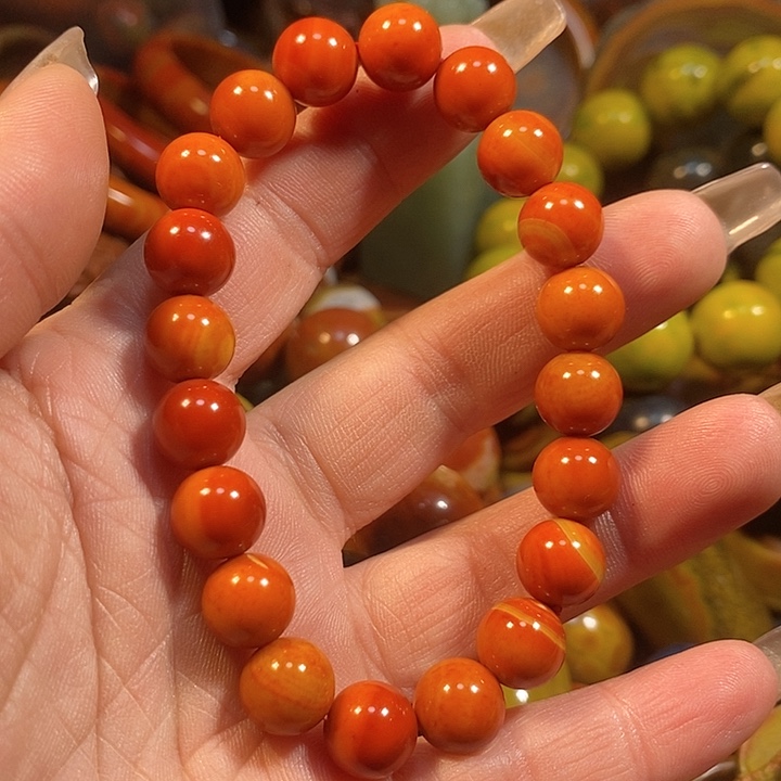 玛瑙/玉髓手链未镶嵌乐*