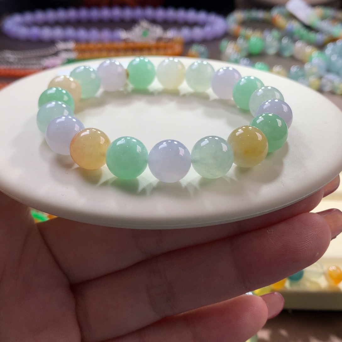翡翠手链未镶嵌翡翠多宝卡10+