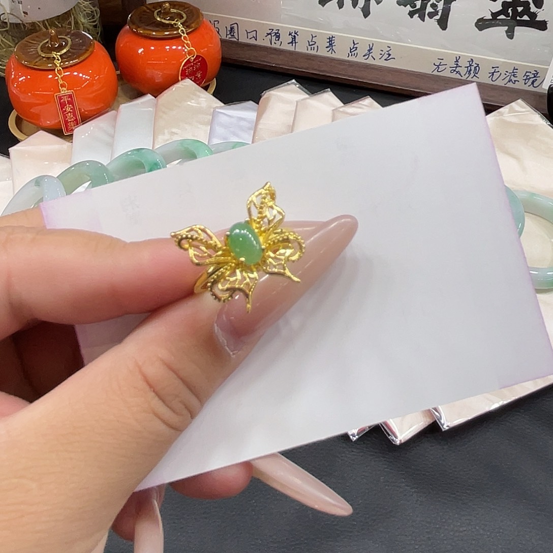 翡翠未镶嵌戒指天然缅甸翡翠2