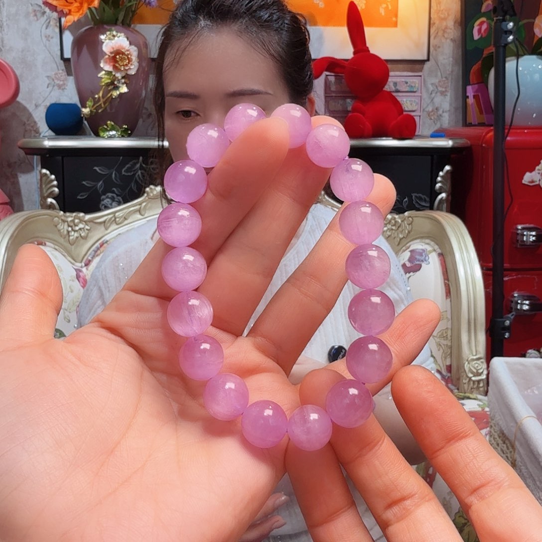 锂辉石手串未镶嵌手串8