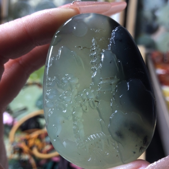 岫玉岫玉挂件未镶嵌