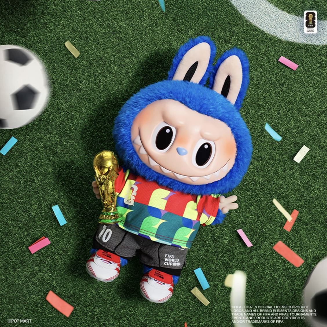 【小凡专属】POPMART泡泡玛特FIFA世界杯LABUBU系列搪胶毛绒公仔