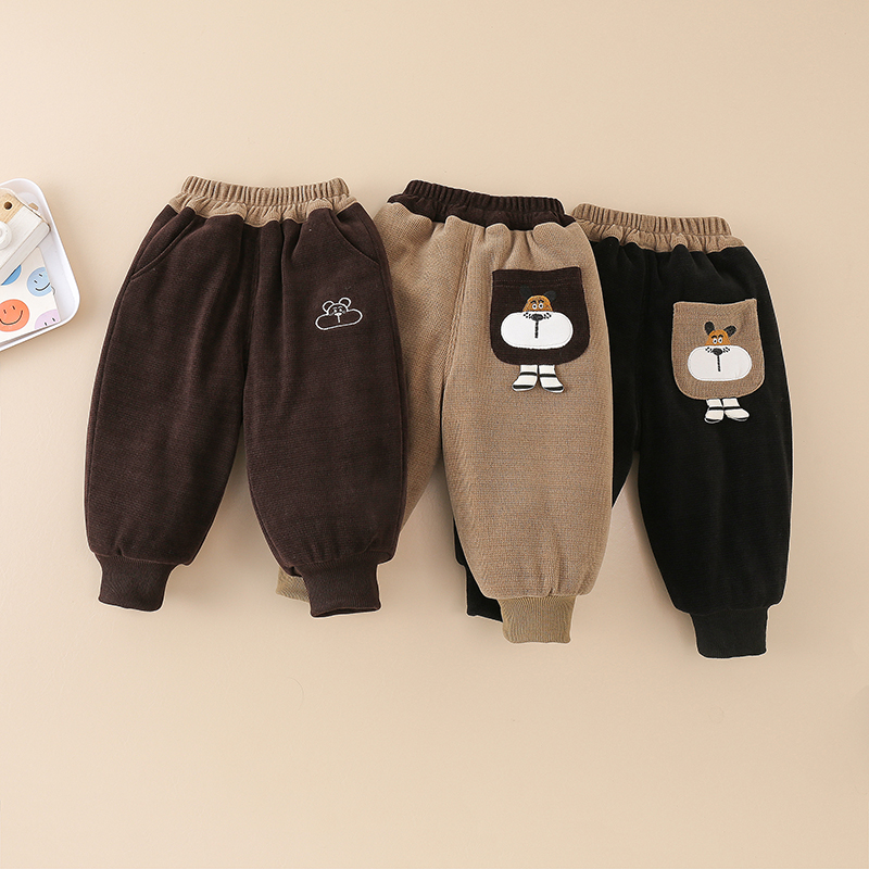 【三层加棉加厚】男童大棉裤加绒加厚儿童裤子女宝宝冬季外穿保暖裤