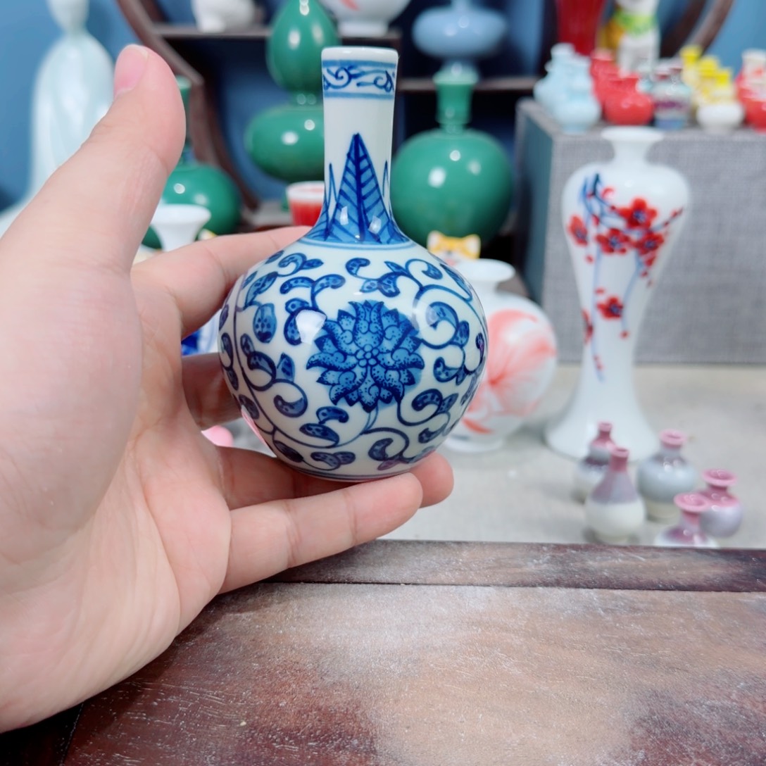 陶瓷手工小花器摆件