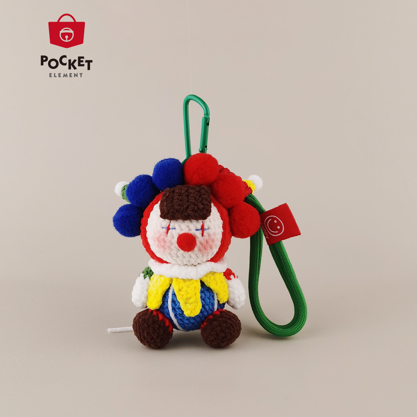 PocketElement 小丑玩偶坐姿包包挂件挂饰钥匙扣公仔小众轻奢礼物