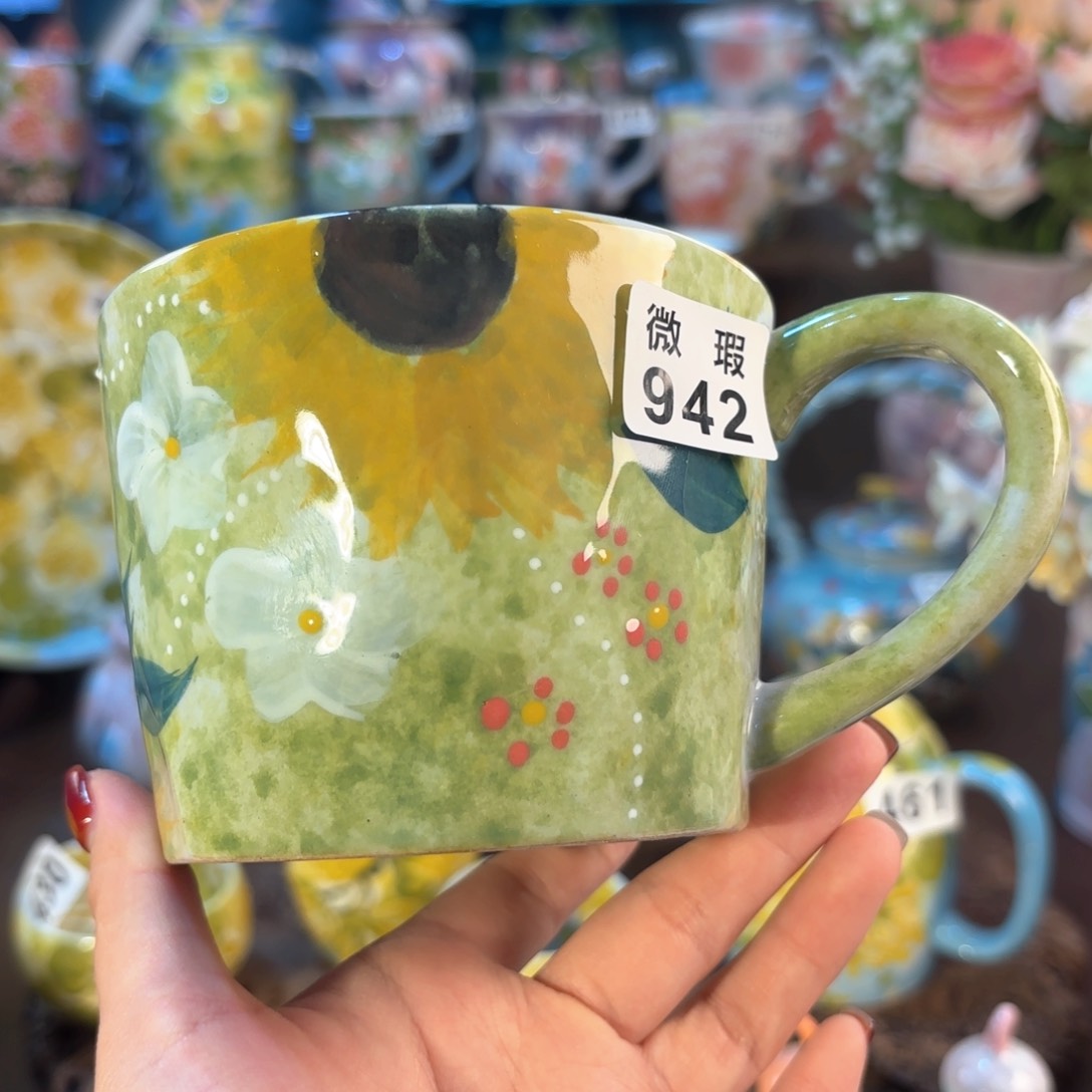 景德镇手绘高温釉下彩陶瓷茶具