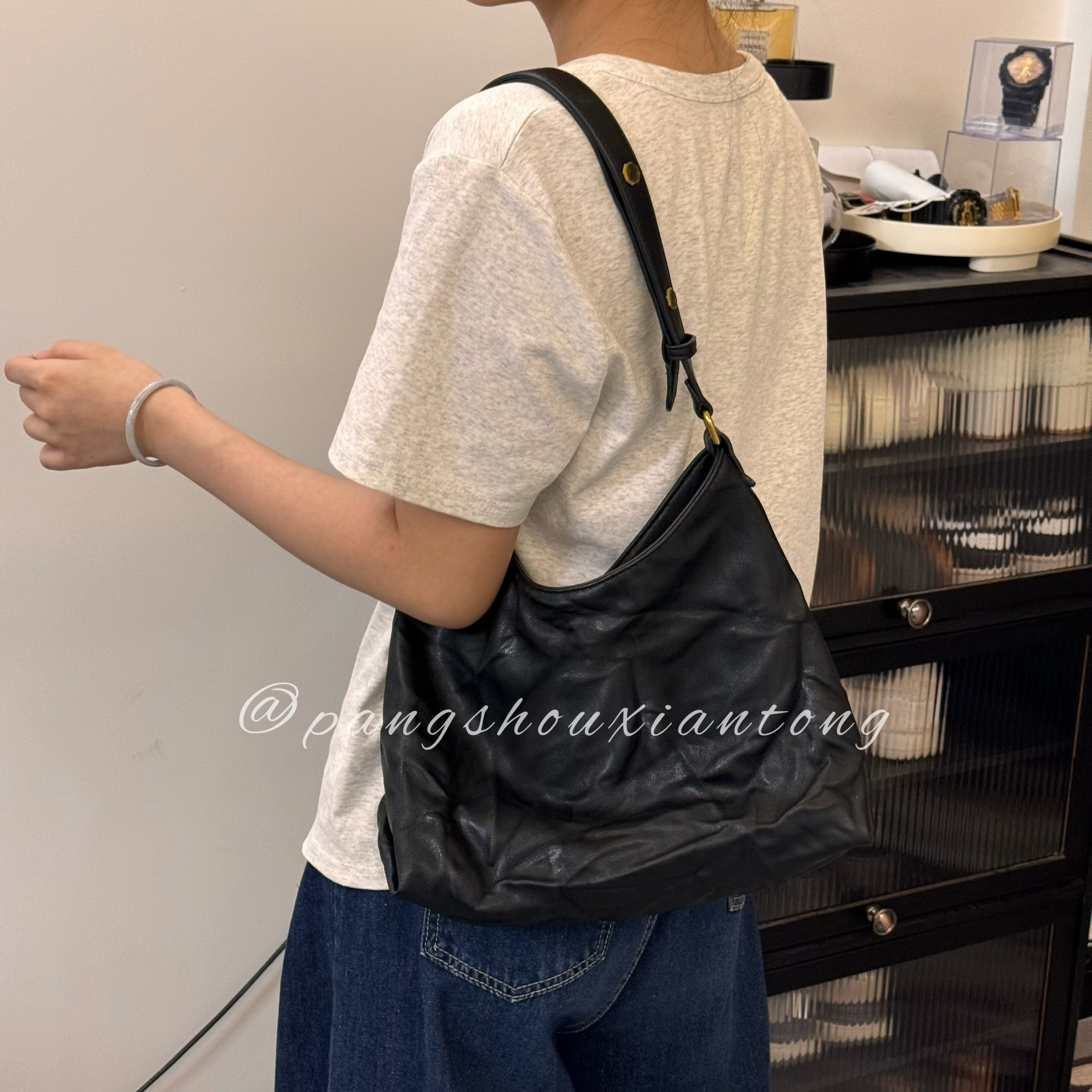 【1号经典HOBO】简约百搭通勤单肩斜挎包