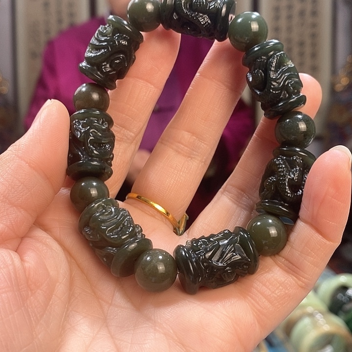 和田玉手串未镶嵌