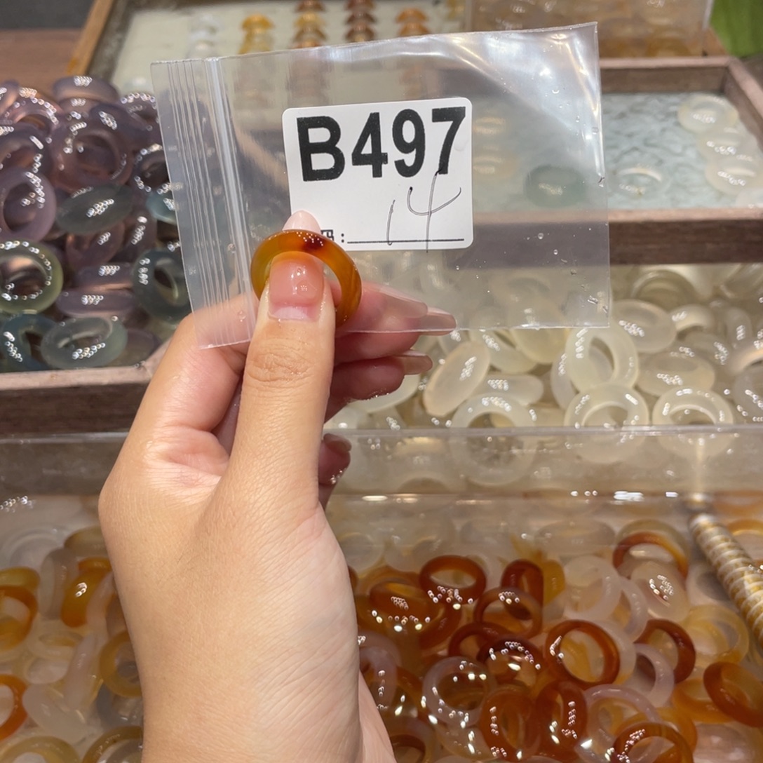 玛瑙/玉髓未镶嵌戒指497