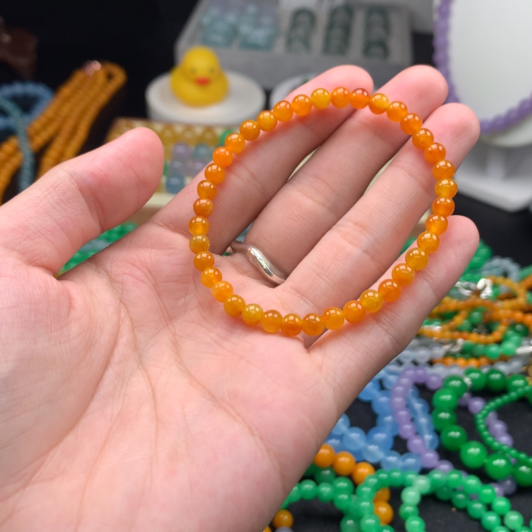 *****卡5咪黄手串男女款