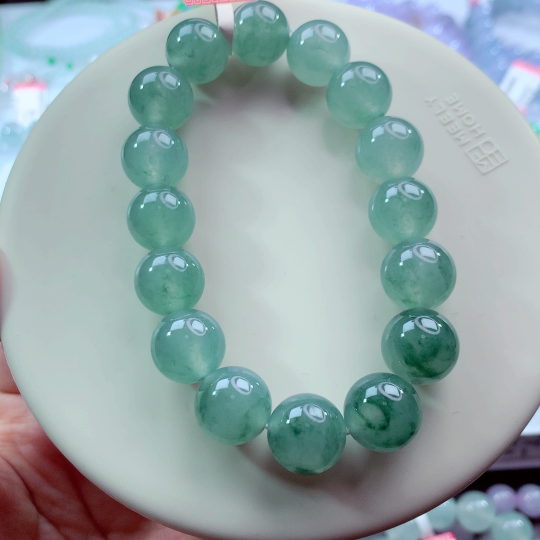 翡翠未镶嵌手链卡13