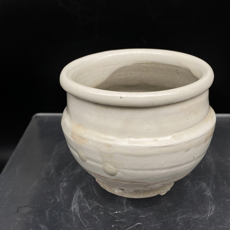 口径10cm高度7cm冰裂大肚花盆带底座适合多肉