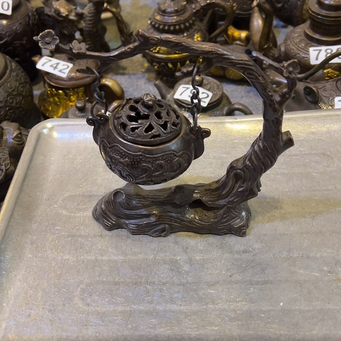 黄铜摆件，文房摆件