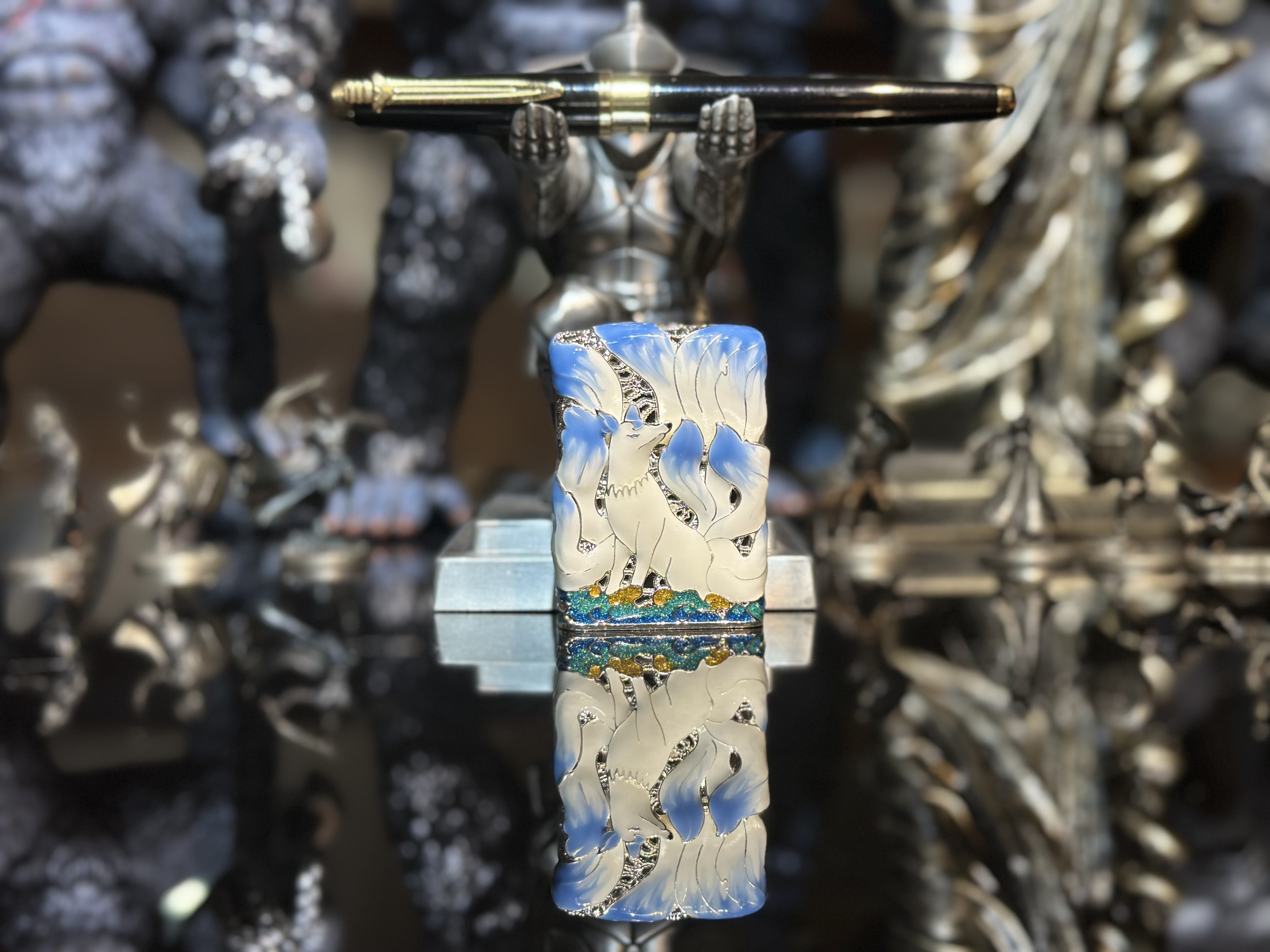 九尾狐夜光（蓝色）L（无煤-油）