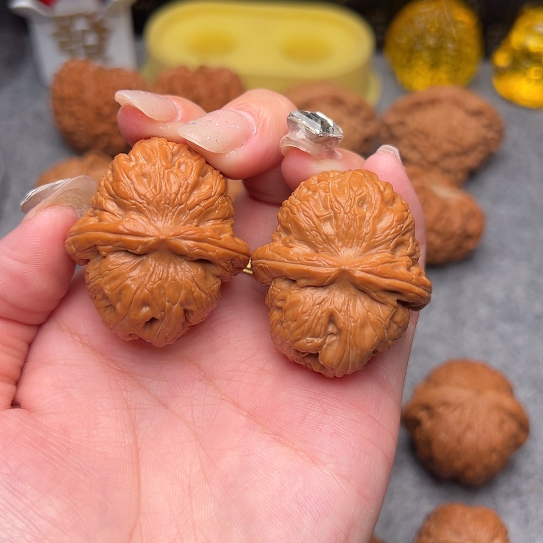 把件文玩核桃毕业精品精配元宝全品40