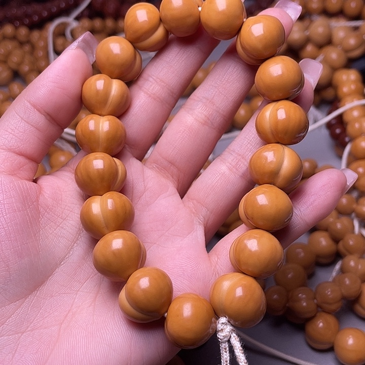 手串猴头核桃16尺寸镜面柯基屁桃手持全品无暇