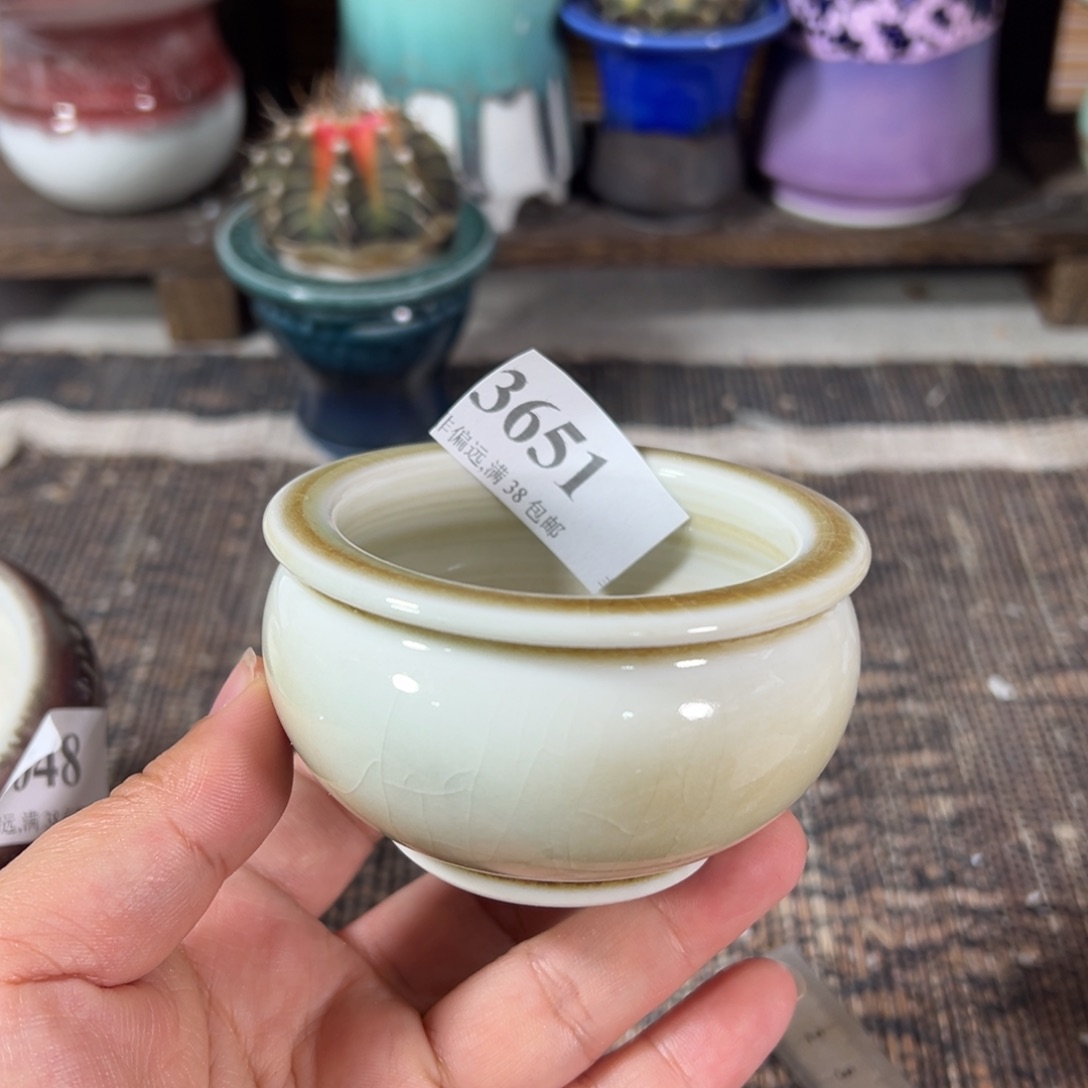 红陶口6高5 手工花盆