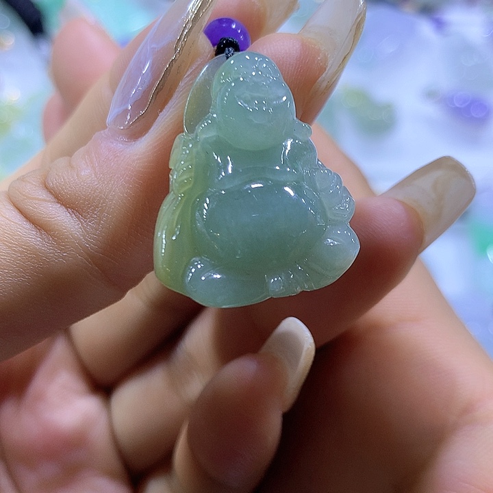 翡翠颈饰未镶嵌天然翡翠A货吊坠