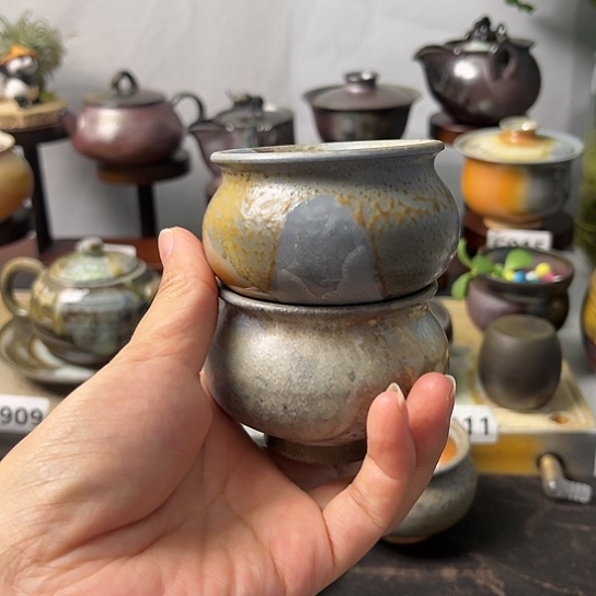 看****淡柴烧茶路柴烧茶具