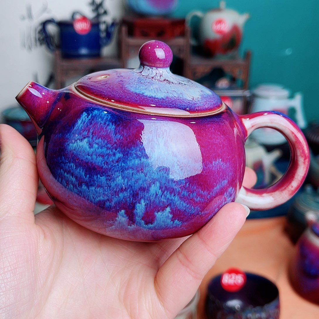 壶大*河钧瓷艺术作品壶