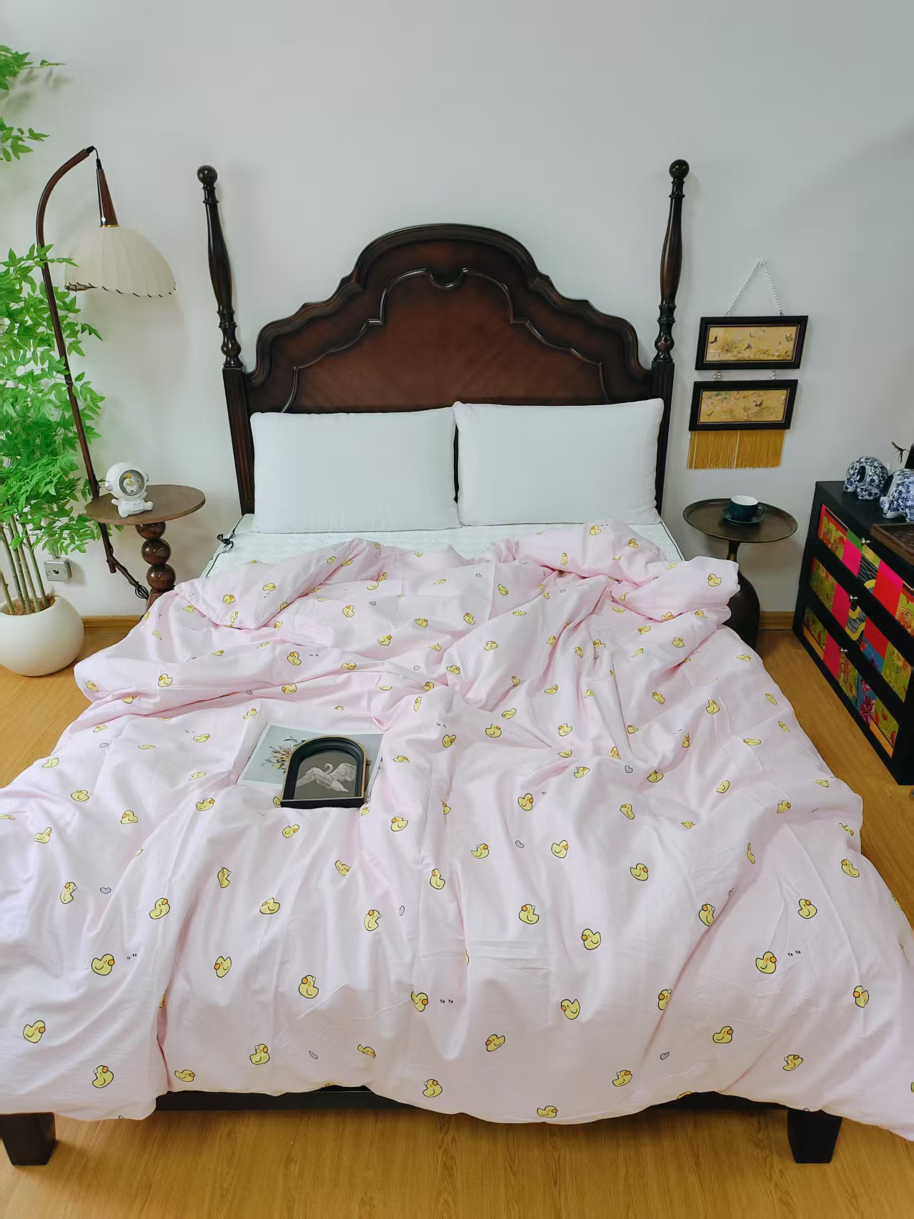 超柔活性棉双人被套200*230微瑕～F166（小团子鸭）