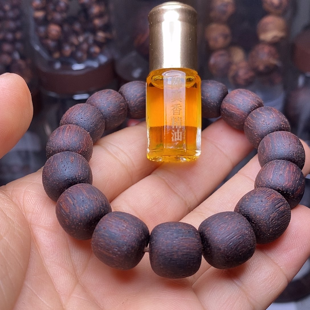 林***】木1314缅甸小叶降真香黄油手串