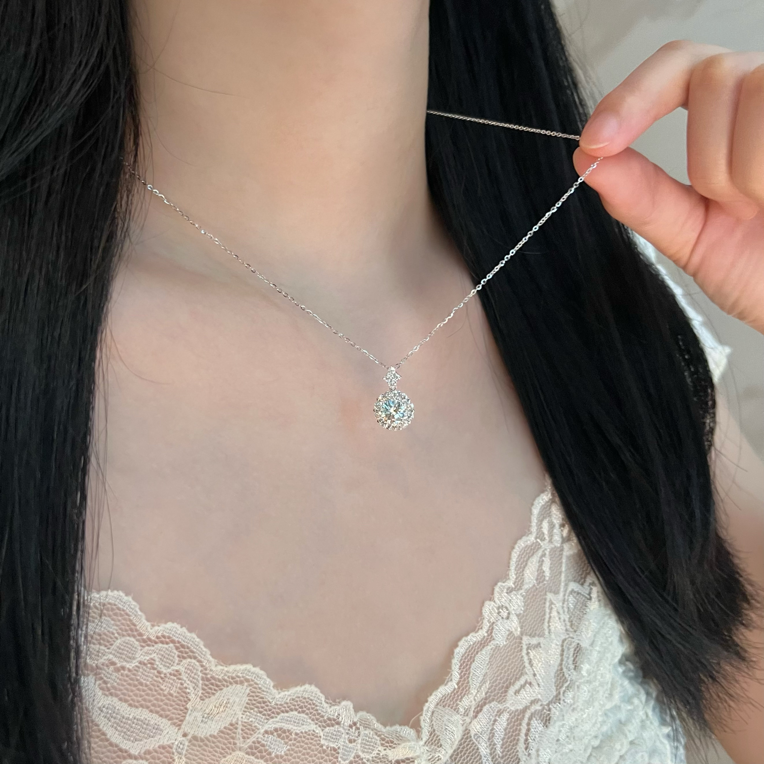 钛钢项链 梅姐饰品72 一世繁花锁骨链轻奢高级生日礼物女高级