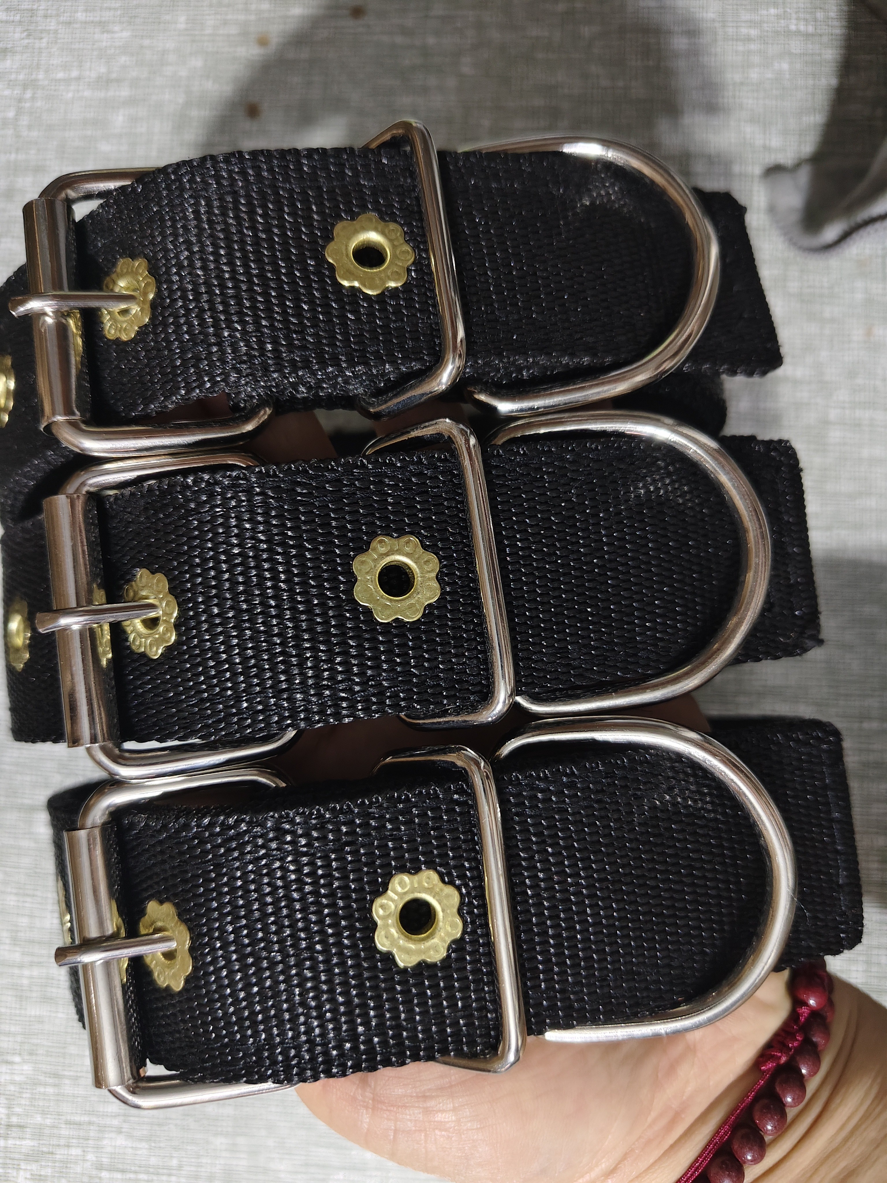 纯手工加固精致猛犬比特犬宠物狗中大型狗脖圈项圈狗项圈狗狗嘴套