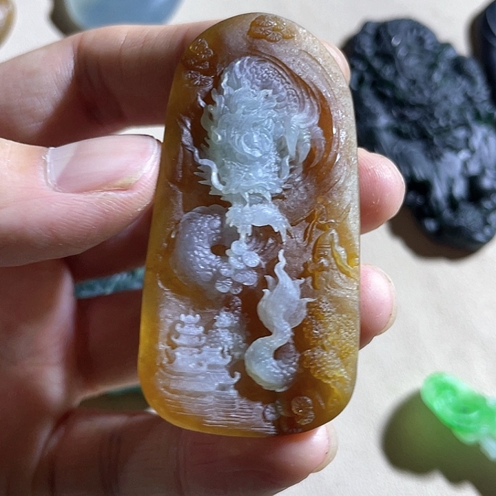 定制翡翠未镶嵌毛货
