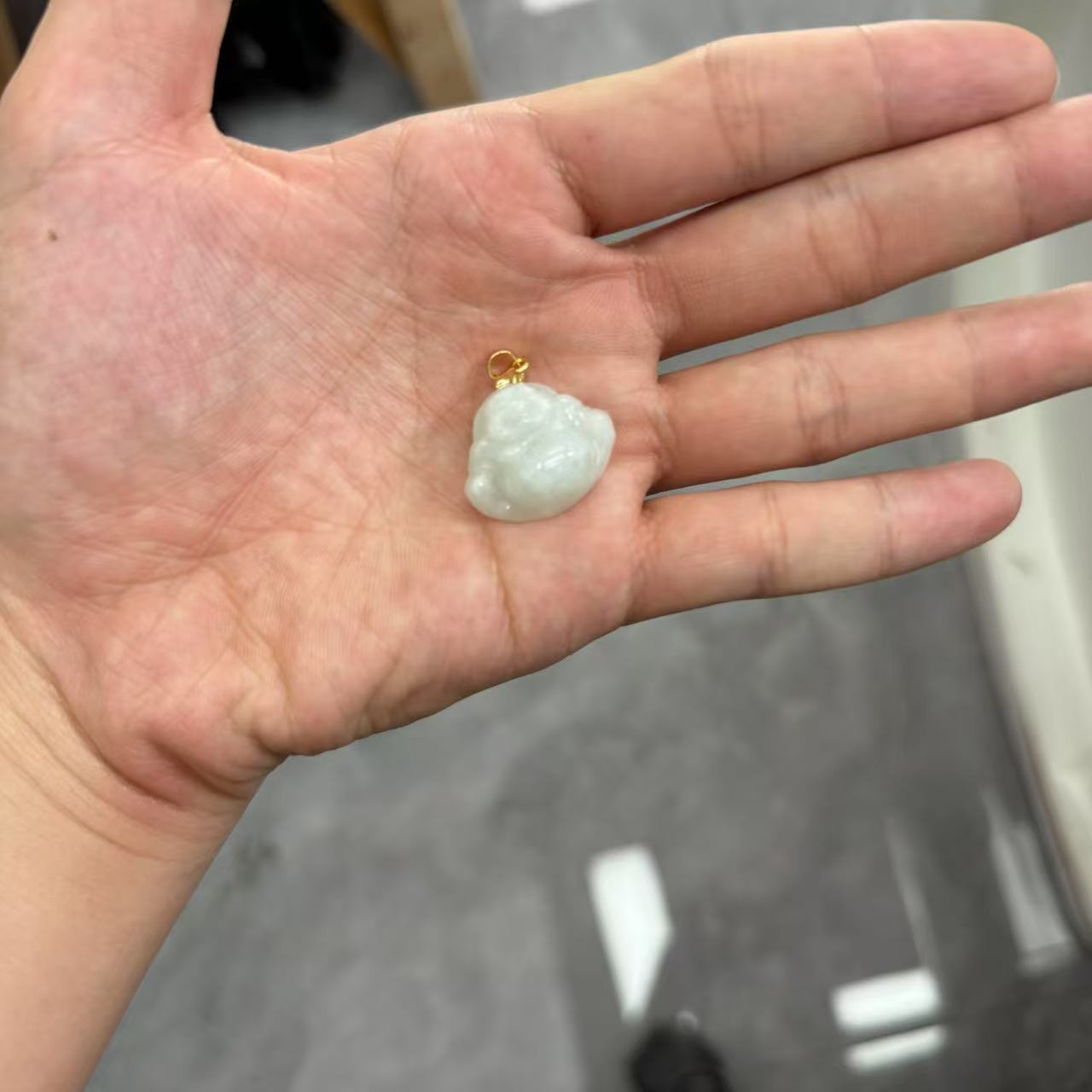 天然缅甸a货翡翠佛公吊坠 C325—多样性发一件