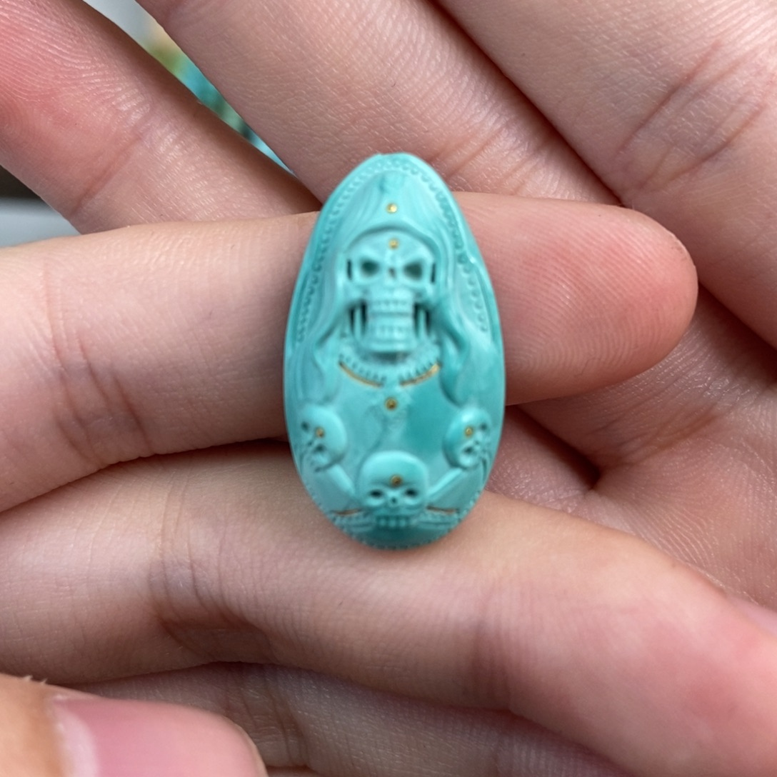 绿松石雕刻未镶嵌