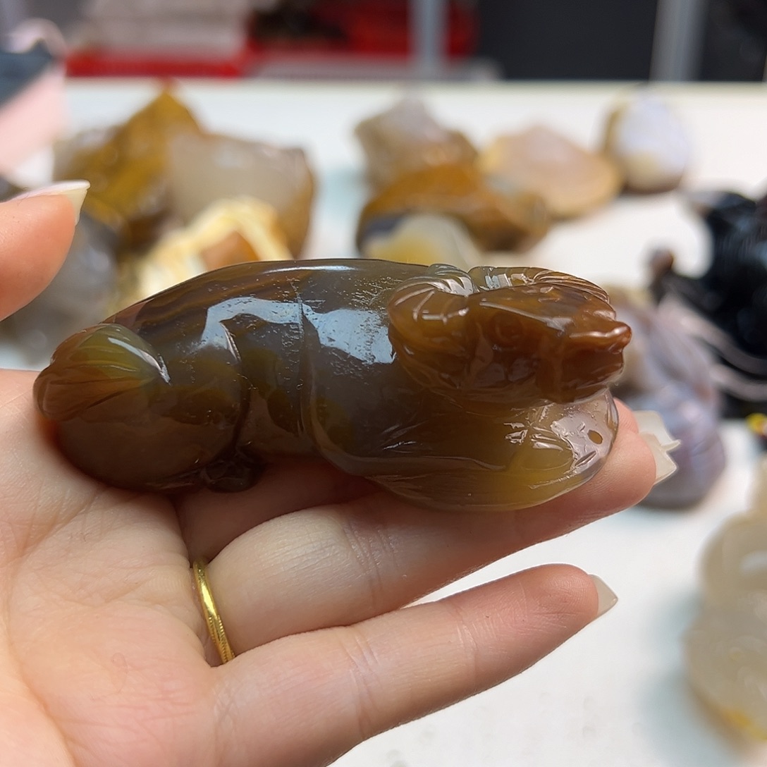 玛瑙/玉髓未镶嵌吊坠(不含链)