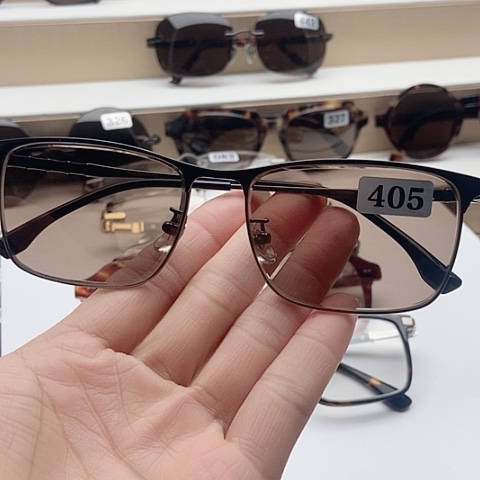 一体款天然水晶石镜