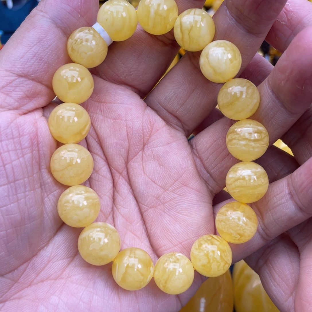 琥珀裸石未镶嵌琥珀蜜蜡12m m