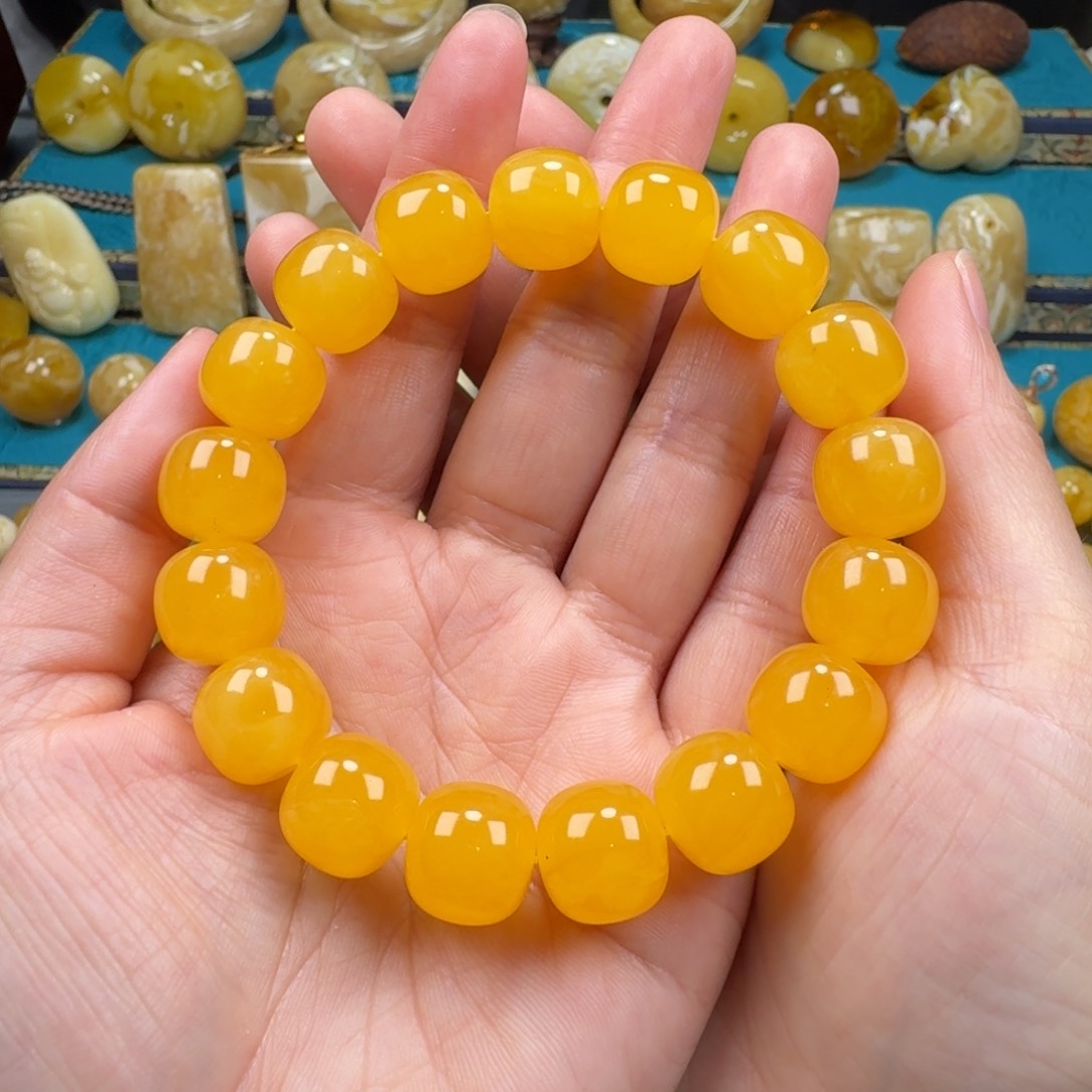 琥珀手链未镶嵌蜜蜡